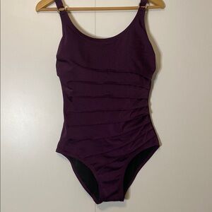 Calvin Klein One Piece Sangria Color Swimsuit